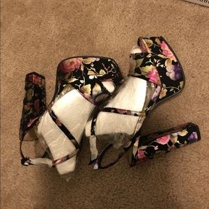 Brand New Floral Print Heels